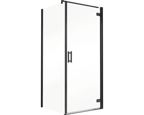 Duschkabine mit Tür aus Glas und Rahmen