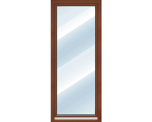 Holztür mit Glaseinsatz