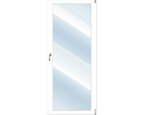 Porte de balcon ARON Renova pin laqué RAL 9016 blanc 800x1900 mm tirant droit