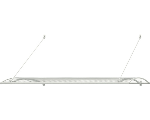 Türvordach mit transparentem Dach und Halterungen