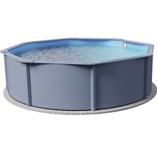 Achteckiger Stahlwandpool mit Wasserfüllung