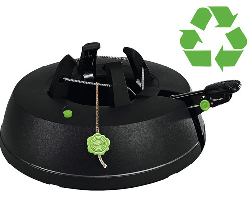 Pied pour sapin de Noël KRINNER Green Line Comfort Grip S hauteur d'arbre max. 2,2 m diamètre de tronc max. 11 cm noir Pied pour sapin de Noël KRINNER Green Line Comfort Grip S hauteur d'arbre max. 2,2 m diamètre de tronc max. 11 cm noir