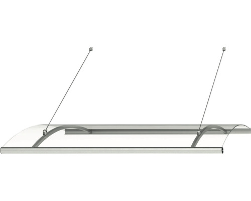 Marquise avec toit transparent et suspension