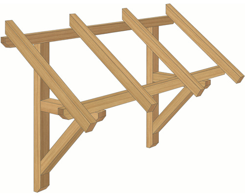 Auvent RORO IMST 2000x950x1240 mm épicéa non traité Auvent RORO IMST 2000x950x1240 mm épicéa non traité