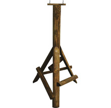 Support de séchoir à linge en bois avec fixations métalliques