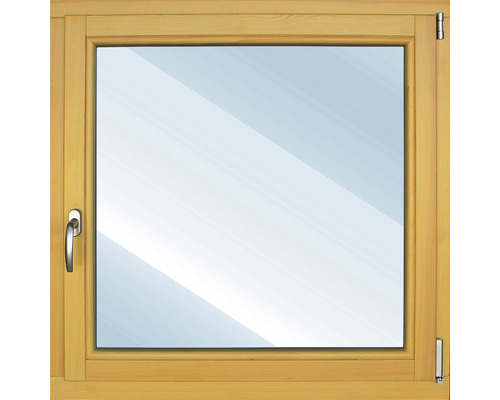 Fenêtre en bois ARON Basic pin laqué S10 osier 750x750 mm tirant droit