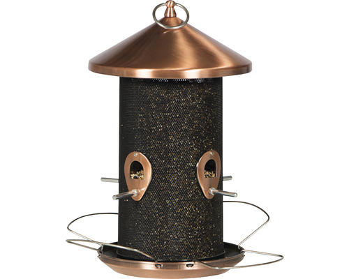 Mangeoire à oiseaux avec toit et perchoirs