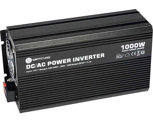 Wattstunde Gleichstrom/Wechselstrom Spannungswandler mit 1000 Watt Leistung