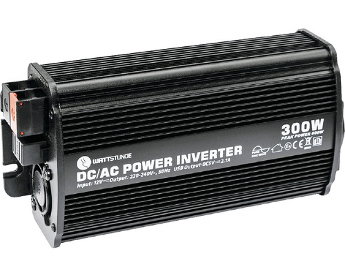 Wattstunde Gleichstrom zu Wechselstrom Spannungswandler mit 300 Watt Leistung