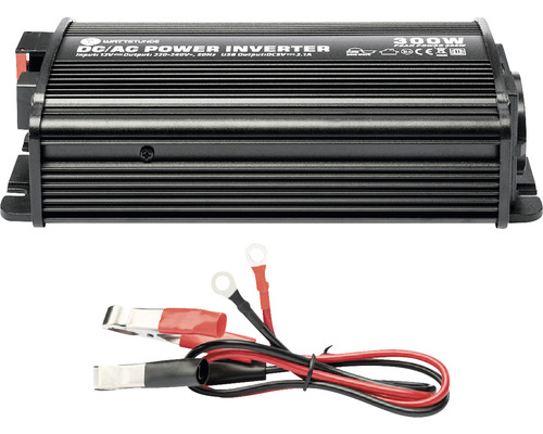 Convertisseur de tension Onduleur WATTSTUNDE 300W / 600W 12V Sinus WS12/300SI Wattstunde Convertisseur de tension CC/CA 300 watts avec câble