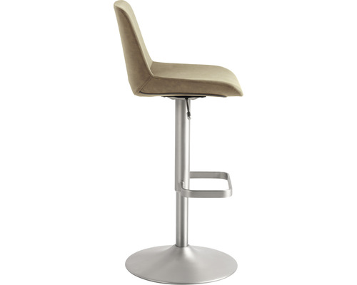 Drehbarer Barhocker mit Fußstütze und Polsterung