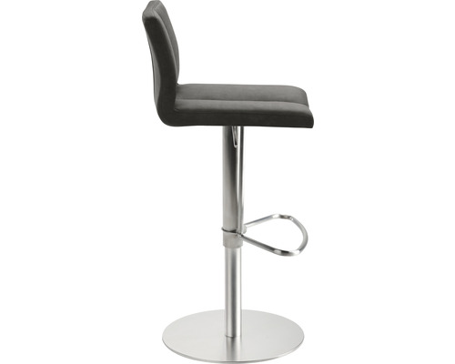 Barhocker mit Fußstütze und Metallsockel