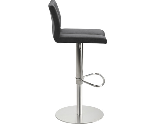 Barhocker mit Fußstütze und Metallsäule