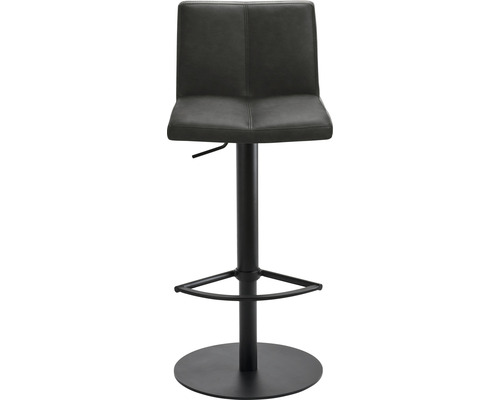 Barhocker mit Kunstledersitz, höhenverstellbar und Fußstütze