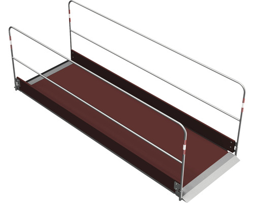 Passerelle d''échafaudage avec garde-corps