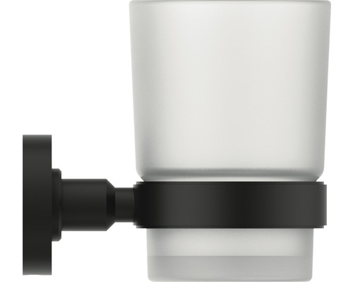 Wand-Zahnputzbecherhalter mit mattiertem Glas