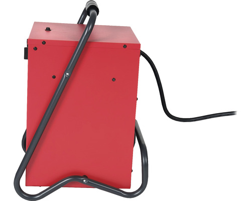 Chargeur de batterie rouge avec poignée et câble d''alimentation