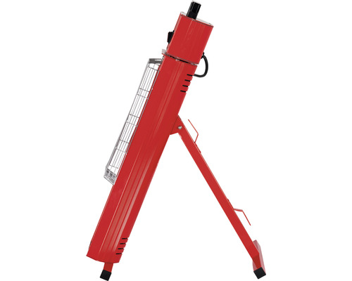 Radiateur infrarouge rouge avec support pour l''intérieur