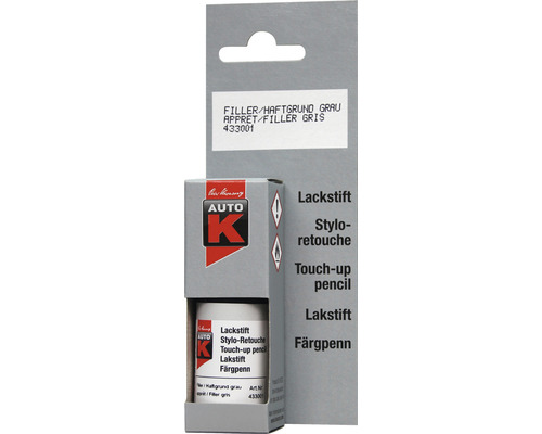 Stylo de retouche de peinture Auto-K primaire d'accrochage gris 9 ml