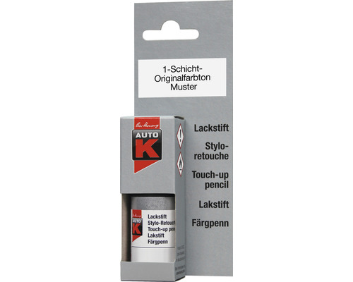 Stylo de retouche pour voiture Auto-K Opel Metallic argent 9 ml Stylo de retouche Auto K pour la réparation de peinture