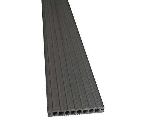 Lame de terrasse en plastique avec surface rainurée