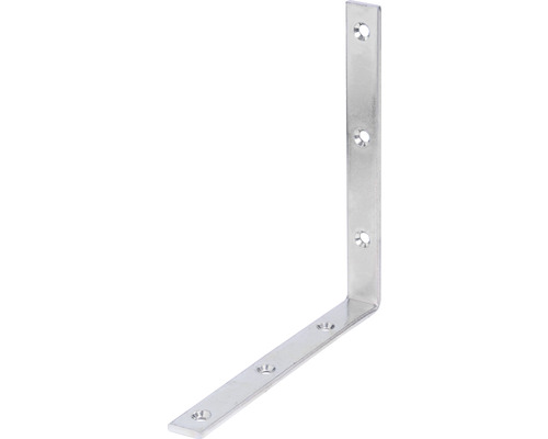 Coude extra fort 180 x 180 x 20 mm galvanisé, passivation couche épaisse 1 pièce Equerre d''angle en métal avec trous de fixation
