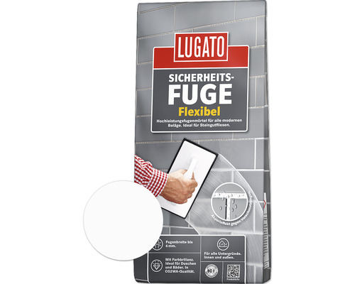 Lugato Fugenmörtel Sicherheitsfuge Flexibel weiss 5 Kg-0