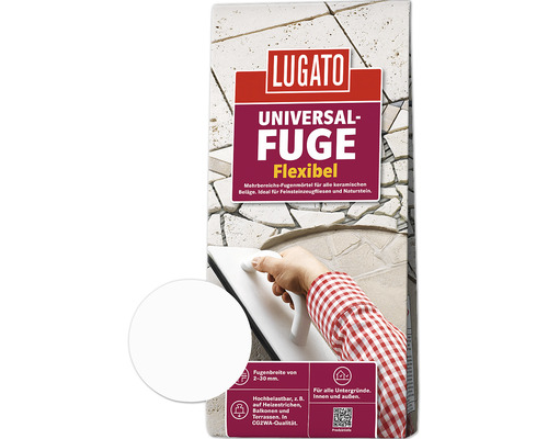 Lugato Fugenmörtel Universalfuge weiß 5 kg