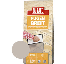 Lugato Fugenmörtel Fugenbreit für keramische Beläge grau 5 kg-thumb-0
