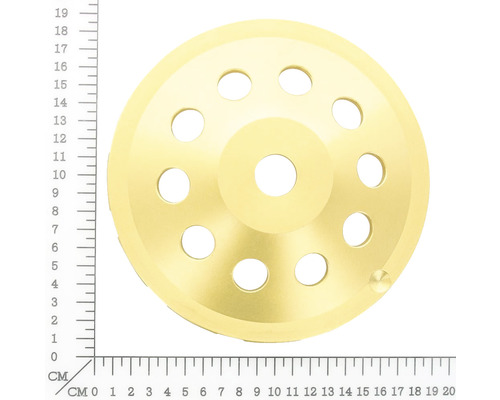 Meule à ébarber avec trous