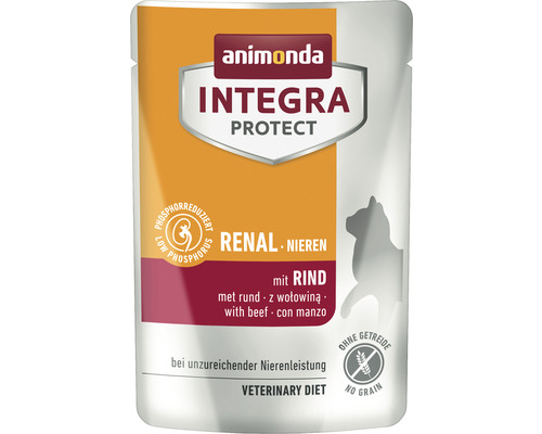 Pâtée pour chats animonda Integra Protect Renal au bœuf 85 g