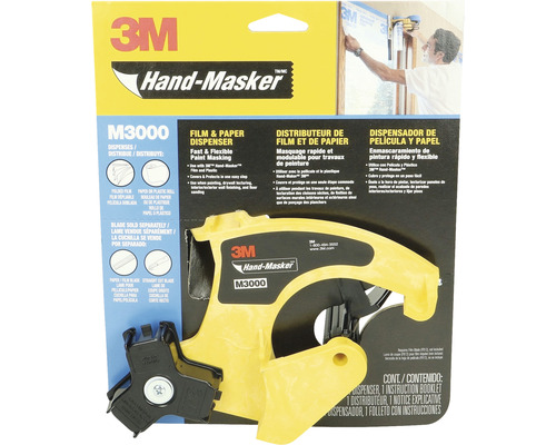 3M Hand-Masker M3000 Distributeur de film et de papier pour un masquage de peinture rapide