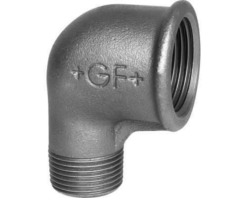 Coude à 90° en fonte malléable Georg Fischer +GF+ n°92 1 1/2 " FI x 1 1/4 " FE