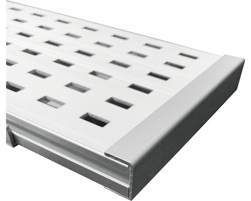 Embout pour profilé de drainage Vario 25,45x15x1 mm aluminium argent paquet= 2 pièces