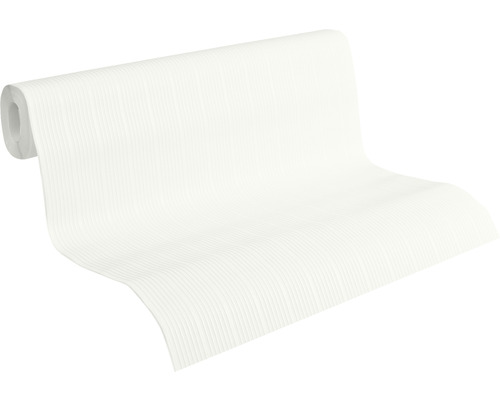 Papier peint structuré blanc sur un rouleau