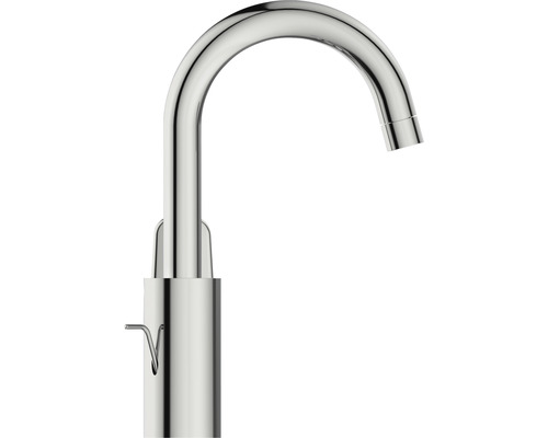 Robinet de lavabo en métal avec bec haut