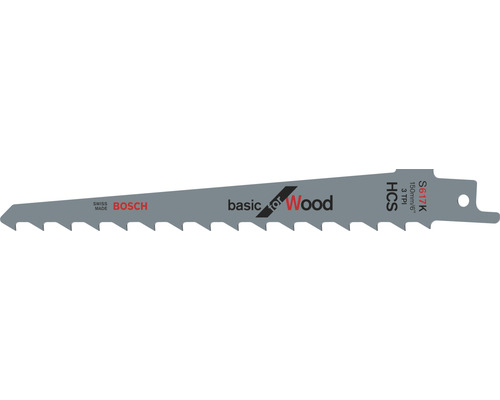 Bosch Stichsägeblatt Basic for Wood, 150 mm