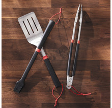 Set d’ustensiles pour barbecue avec spatule, pince et pinceau