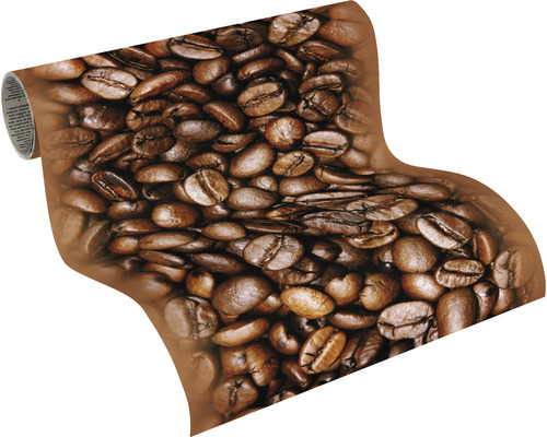 Rouleau de papier peint photo avec motif de grains de café