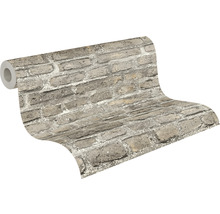 Vliestapete 36139-4 Neue Bude 2.0 Steinmauer braun