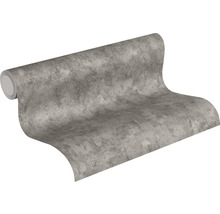 Rouleau de papier peint gris aspect béton