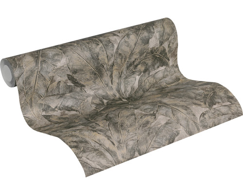 Rouleau de papier peint avec motif de feuilles