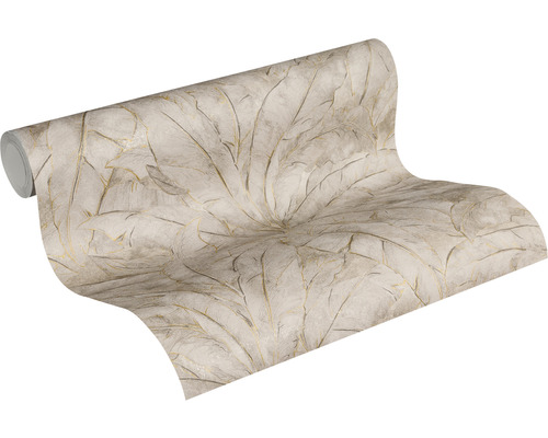 Rouleau de papier peint avec motif de feuilles