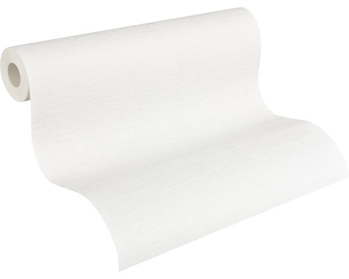 Rouleau de papier peint structuré blanc