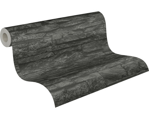 Rouleau de papier peint aspect mur de pierre