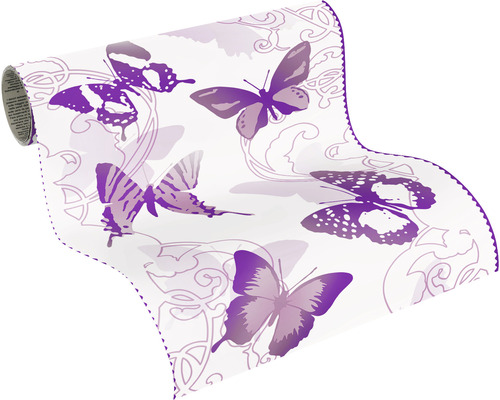 Tapetenrolle mit Schmetterlingsmuster