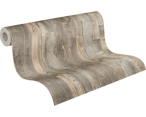 Tapetenrolle mit Holzoptik