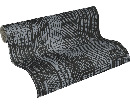 Rouleau de papier peint avec motif d''immeuble