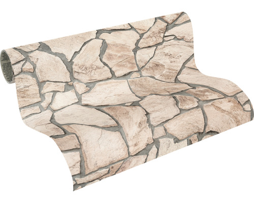 Rouleau de papier peint avec motif de pierres