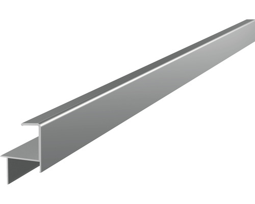 Rail de finition argent pour épaisseur de planche 25-26 mm 2x35,6x52,2x1900 mm